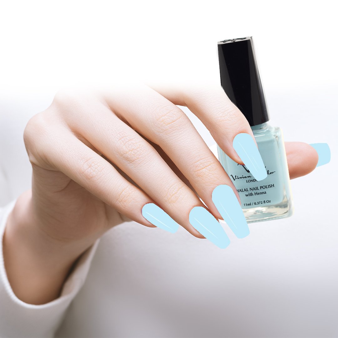 Nail Polish (Sky Blue) Creamy + Lipstick (Seduction) Combo Set - Vivien ...