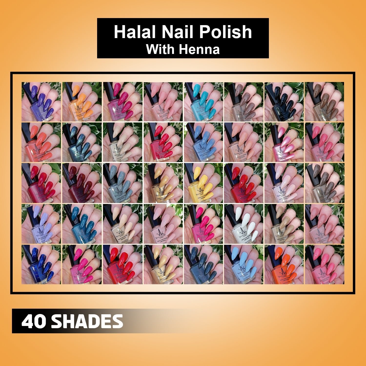 Henna Halal Nail Polish Full Range
