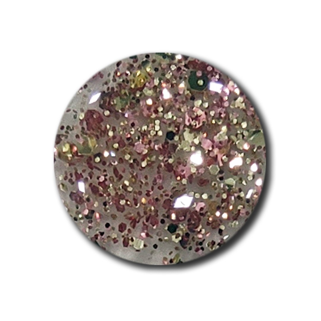 Nail Polish With Argan Oil Rose Gold Glitter