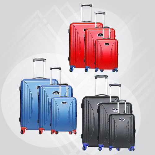 VK Travel Smart Suitcase - Set of 3