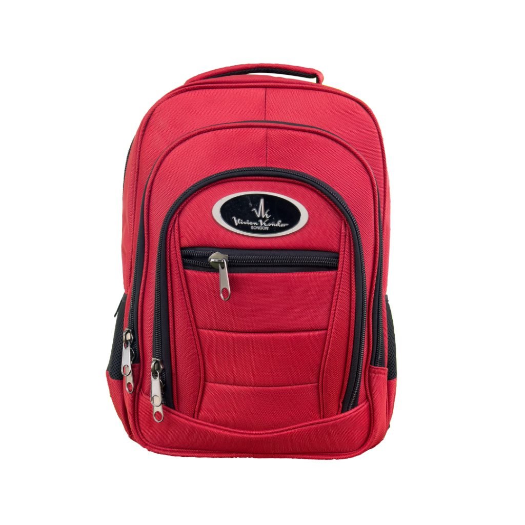 VK Travel Smart Red Rucksack Bag + Medium Suitcase of 2