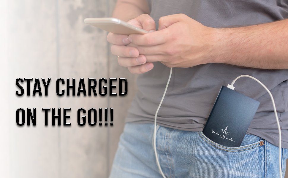 VK Travel Smart (Black Cabin Suitcase + Powerbank) Vivien Kondor London