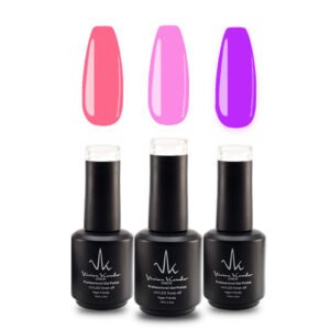 Gel Polish Trio (Hot Pink + Berry Twist +Purple Violet)