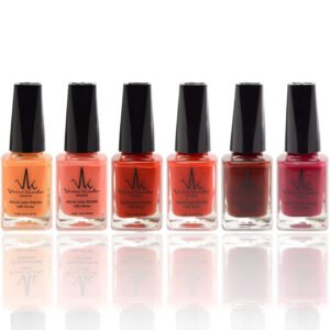 Set of 6 (Henna Infused Permeable Nail Polish Wudhu and Vegan)