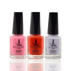 valentines trio Argan Care Nail Polish(Candy Pink, Hot Chilli, Lilac Whispers)