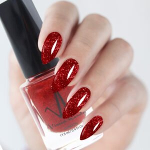 136 RED GLITTER