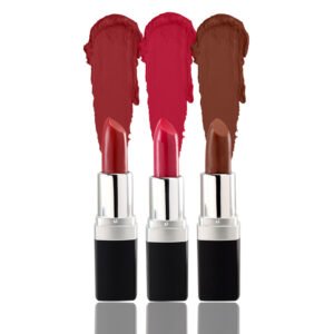 lipstick trio gift set -Crimson, Cranberry, Cocoa.