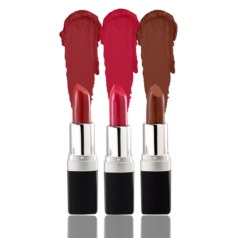 lipstick trio gift set -Crimson, Cranberry, Cocoa.