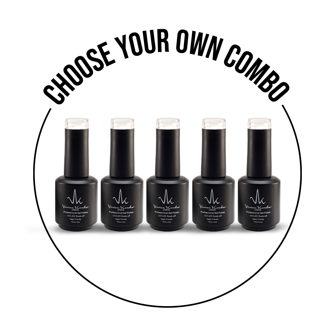 Set Of 5 Vivien Kondor Gel Polish