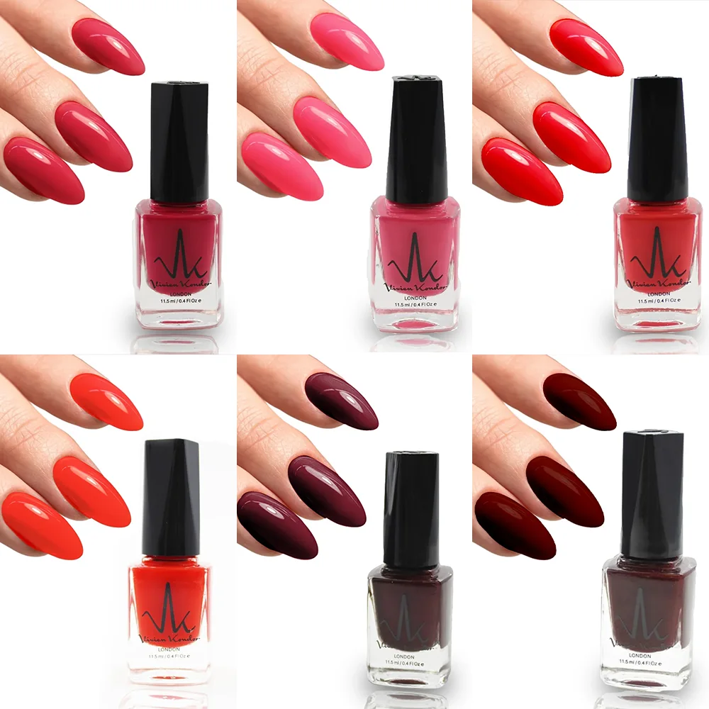 Box Set of 6 Water Permeable Nail Polishes - Vivien Kondor London - Image 5