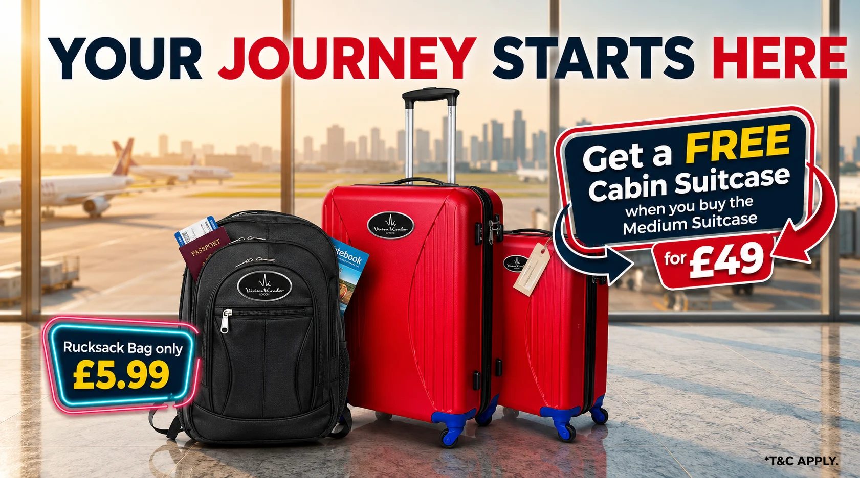 travel smart suitcase medium offer